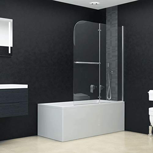 Faltbare Duschkabine 2 Paneele ESG, Chusui Duschabtrennung, Schiebetür Dusche, Duschwanddichtung, Duschkabinen Ersatzteile, Dusche Eckeinstieg, 120 x 140 cm