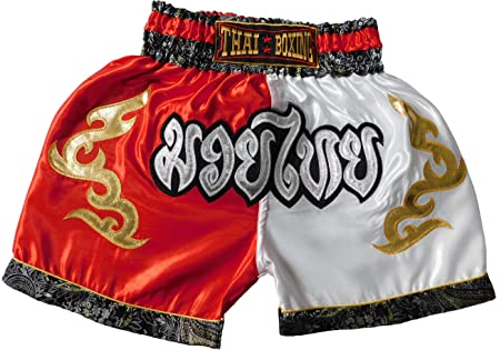 Tamaño M Niños Pantalón Corto de Muay Thai Boxeo Pantalón Pantalón de MMA Kickboxing para Niños Niñas Adolescentes Entrenamiento Junior Deporte Gimnasio Fitness
