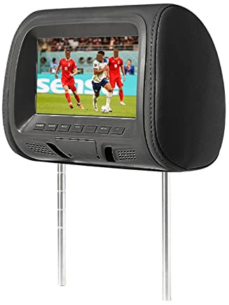 Lecteur DVD Portable Universel 7 Pouces Appui-Tête De Voiture MP4 Oreiller Moniteur Lecteur Multimédia avec Adaptateur Prise Briquet USB SD MP5 FM Haut-Parleurs SH7038-P5 pour la Voiture (Color : 707