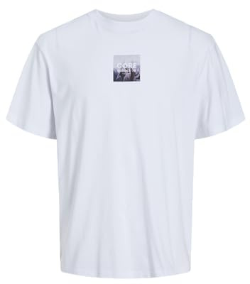 JACK & JONES JCOEDITION Berlin tee SS Crew Neck, Marshmallow/Print:Cactus, S