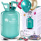 TOM Helium Gas – Helium Gasflasche inkl. 30 Ballons & 100 m Schnur – Helium Balloon Gas für bis zu 30 Luftballons für Geburtstag, Hochzeit & Co. – für Folienballons geeignet