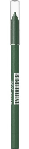 Maybelline New York Gel Eyeliner, Wasserfester und Langanhaltender Stift, Bis zu 36 Stunden Halt, Tattoo Liner Pencil, Farbton: 817 Vivid Green