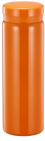 Pequeño Termo, Botella de Agua Linda, Termo de Vacío Aislante para Bebidas Frías y Calientes, Mantiene el Calor 6 Horas y el Frío 12 Horas. - Naranja 280 ml