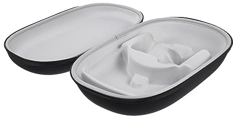 DOITOOL Étui De Rangement pour Casque VR 2 Sangles Élastiques Fermeture Éclair Lisse Poignée Confortable Rembourrage Intérieur Doux