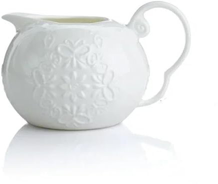 Teteras Home Bar Decoración Bone Azucarero China Water Ware Jarra Leche Tetera Cerámica Tetera Europea Blanca Con Relieve Mariposa Juego De Tetera Y Taza De Navidad (Size : A)