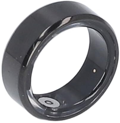 Anillo de Salud Inteligente, Anillo de Seguimiento de Actividad Física Ultraligero a Prueba de Agua IP68, Monitor Deportivo Recargable, Podómetro, (Black)