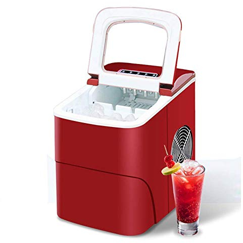 Macchina Per Cubetti Di Ghiaccio Automatica 15 Kg In 24 Ore, Piccola Macchina Per Cubetti Di Ghiaccio Elettrica, Macchina Per Cubetti Di Ghiaccio 2 Formati Cubetto Di Ghiaccio Bullet 2L 220V Rosso