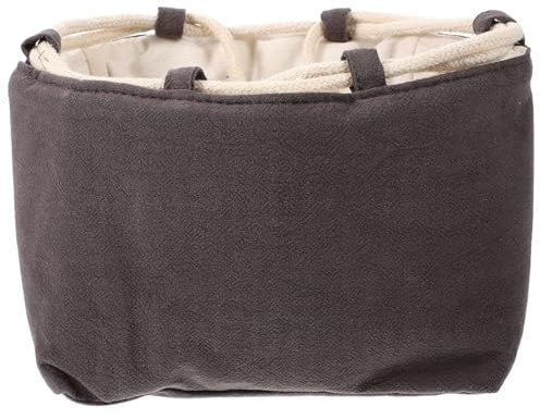 IMIKEYA Wear-resistant Travel Tea Set Bag Thickened Dark Grey Teacup Storage Packet Sturdy Teaware Holder for Household and Outdoor Use