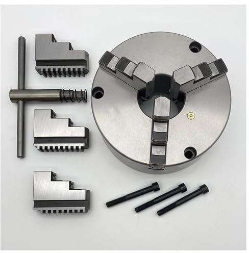 Drehfutter, 160 mm, Frontmontage, Präzisions-3-Backen-Selbstzentrierungsfutter, manueller Typ