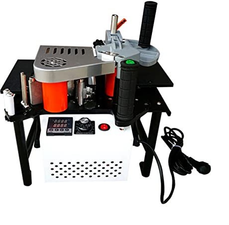 Holzfräser Manuelle Kantenanleimmaschine Automatische Doppelseitenklebung Tragbare Kantenanleimmaschine Holzbearbeitungs-Kantenanleimmaschine 220V 1200W Elektrischer Handtrimmer(Two battery)