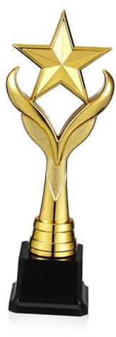 Gatuida Stella Premio Formato Stellare Decorativo Realizzato in Plastica Resistente per Competizioni e FESTIVITÀ