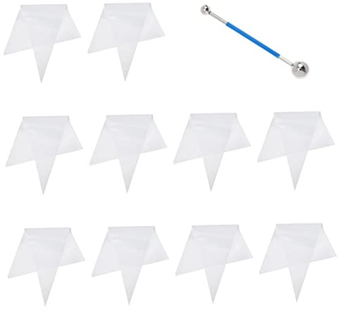 VILLCASE Sacchetti per Stucco Piastrelle Resistenti alla Strappatura Sacchetti per Malta Riutilizzabili da 20 Pezzi in PE per Fessure, Pietra e Blocchi
