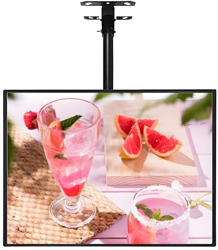 Display Commerciale LED pubblicità Schermo TV Light Box Cartellone pubblicitario Telaio in Lega di Alluminio da Parete 3D Menu Board Orizzontale Appeso Ristorante Cartellone per Bar,60x70cm