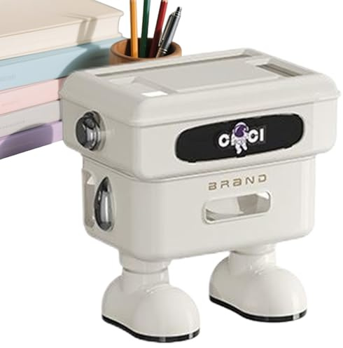 Contenitore per router, supporto da tavolo, robot, copertura per scatola WLAN, per casa, soggiorno, camera da, studio, tavolo TV, centro di lavoro e intrattenimento