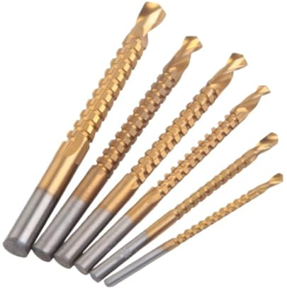 Juego de 6 brocas de pala para madera, kit de perforación de madera plana de 3 mm a 8 mm