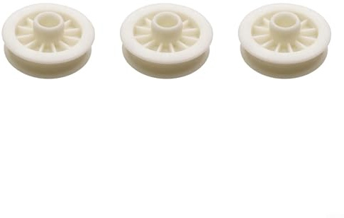 WIIYENA W10677723 Polea de motor de arandela para uso con motor de accionamiento W11026785 reemplaza poleas viejas o dañadas y máquinas de plástico blanco (3 piezas)
