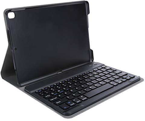 EIMSOAH Smart Tablet Slim Case Bluetooth Keyboard Cover with Pen Slot Wireless Computer Supplies for IOS Tablet Air3 10.5 (Black)