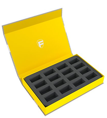 Feldherr Magnetbox gelb kompatibel mit 16 Standard Miniaturen