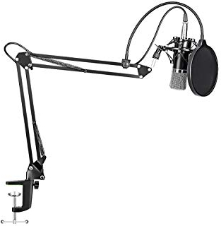 Maono Studio - Kit de micrófono XLR con brazo de resorte y filtro antipop