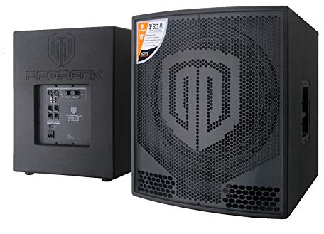 PRORECK PR18 - Gabinete de subwoofer PA DJ de 18 pulgadas y 2000 W P.M.P.O (un subwoofer)