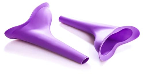 2 Stück Urinella für Frauen I Weibliches Urinal Silikon I Tragbares Urinal für Frauen I Pinkeltrichter I Wiederverwendbarer Frauenurinal I Outdoor I Camping