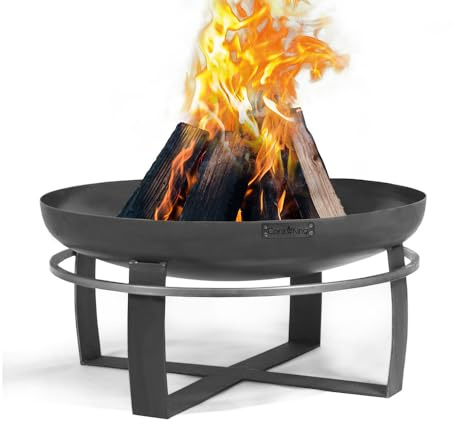 CookKing Viking Feuerschale 100 cm 2 mm Naturstahl Feuerstelle und Grill