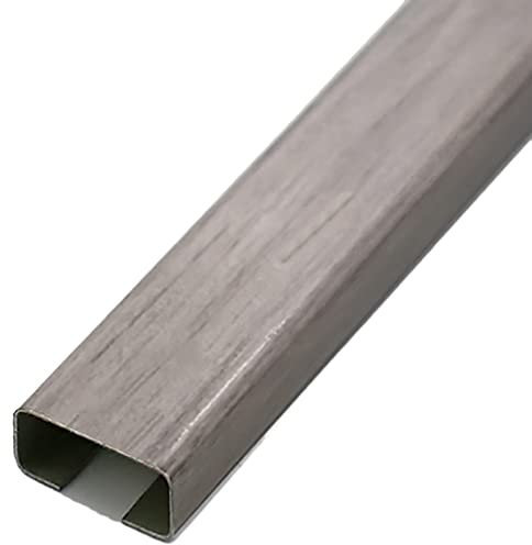 Kabelkanal Kabelschlauch Kabelmanagement Kabelabdeckung für Holzmaserung, Selbstklebend Wasserdichtes robustes Metall Cable Hider Management, Kabel für TV-Bildschirmleuchte, 1m (39) lang