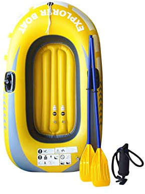 Keptfeet Schlauchboote für Erwachsene - Faltbares tragbares PVC-Kajak-Fischerboot | 1/2-Personen-Schlauchboot für treibende Angel-Wassersportarten i Freien