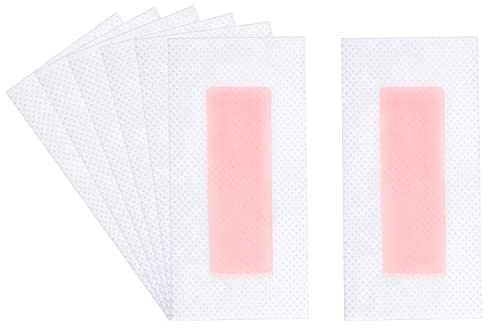 MFUOE 12pcs Wax Strips The Face Arms Legs Underarm Hair Sensitive Skin Facial Hair Removal Cold Facial Waxing Strips for Women Traveling Bikini Beauty Double Side Cold Wax Strips