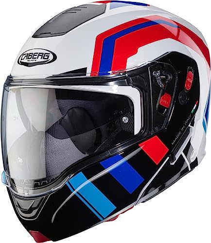CABERG Helmet Horus X Road White / Black / RED / Blue XL