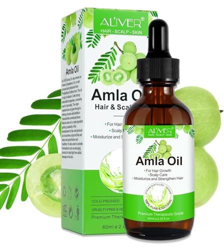 P-Beauty Amla Öl | Haaröl für intensives Haarwachstum | gegen Schuppen & Haarausfall | Kaltgepresst, Bio & Vegan |Vitamin C | Aminosäure | 60ml