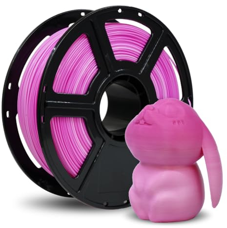 FLASHFORGE High Speed PLA Filament 1.75mm, Druck bis zu 8x schneller, 500mm/s Schnelldruck 3D Drucker Filament, HS PLA für optimale Effektivität bei hohen Geschwindigkeiten (Pink & White)