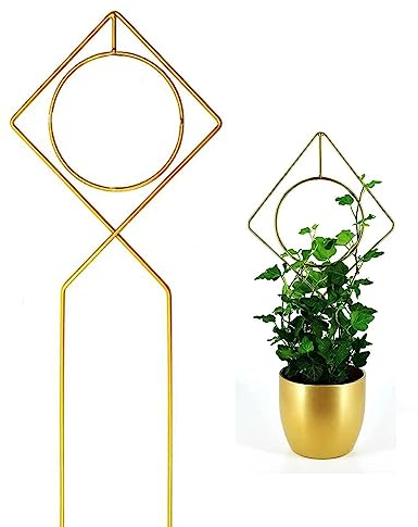 Zimmerpflanzen-Spalier Für Kletterpflanzen, 17,7-Zoll-Kleines Garten-Metall-Spalier Kann Als Weihnachtsbaum Oder Geschenk Verwendet Werden, Pflanzen-Spalier Für Garten-Topfpflanzen, Blumen, Monstera