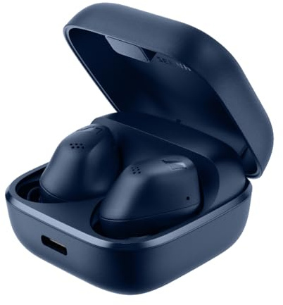 Sennheiser Écouteurs sans Fil, Accentum True Wireless, Bleu, Pilote Haute Performance, 28 Heures de Lecture, Suppression du Bruit Hybride, Fonction de Capture sonore Externe, Bluetooth 5.3,