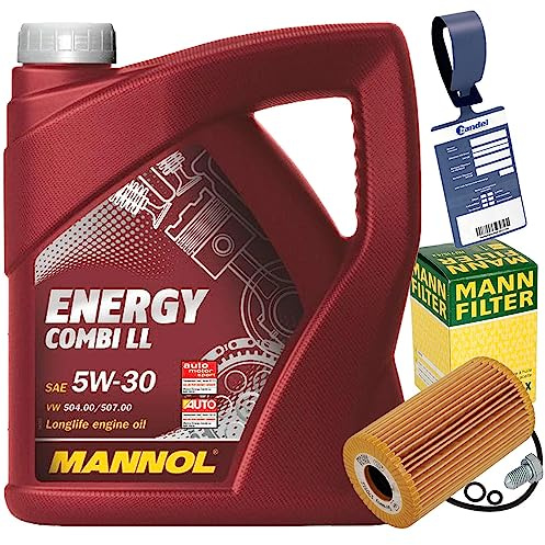 Ölwechselset+Mannol 5W30 Öl | HU7017Z, Mann Ölfilter+1113800100+Mn+Mannol 5W30 für 1.2 Tdi Polo 6R Roomster Fabia 2 Ibiza