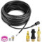 QWORK® Tubo per pulizia tubi 30M 180bar, Sonda Sturatubi, incluso adattatore, compatibile con K-Series K2, K3, K4, K5, K6, K7 lancia idropulitrice