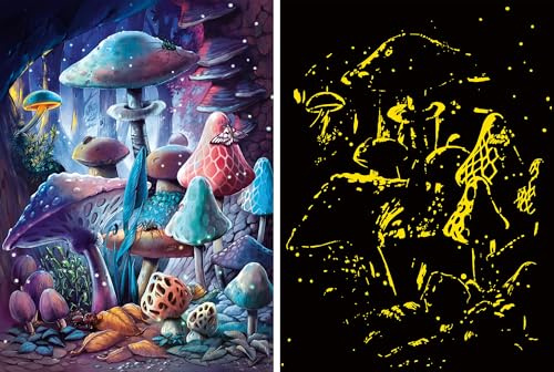 Erwachsenenpuzzle 500 Teile - Moonlight Mushrooms