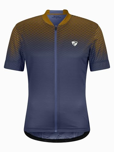 Ziener NELETE Maglia da Ciclismo da Uomo, per Mountain Bike, Traspirante, ad Asciugatura Rapida, Elastica, a Maniche Corte, Blu Navy, 48