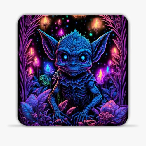 Tappetino per mouse Gremlin of the Woods (30 x 30) cm 11,81 (in) tappetino per mouse da gioco in tessuto SU Premium Tappetino per mouse con bordi cuciti Tappetino per mouse compatibile con mouse laser