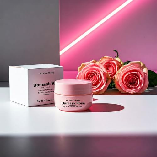 Damask Rose, Day Cream, Anti-Wrinkle Face Cream, Intense Hydration, Anti-Inflammatory, Skin Elasticity Booster