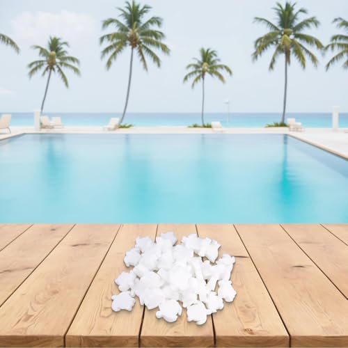 Lot de 50 éponges flottantes absorbant l'huile pour nettoyer les piscines et les bains à jet
