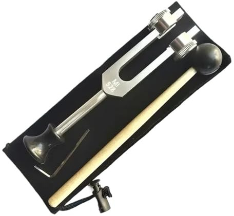 Stämgaffel-set stämgaffel av aluminiumlegering, ljudviktad stämgaffel, slaginstrument (528 Hz)