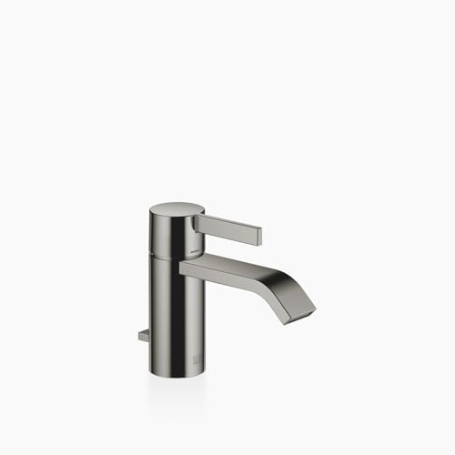 Dornbracht IMO Waschtisch-Einhandbatterie, mit Ablaufgarnitur, Ausladung 125mm, 33500671-19, Farbe: Dark Chrome