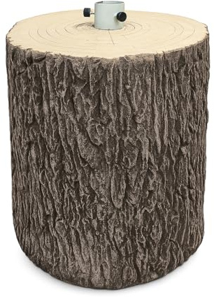 PALUPLUS Base Tronco per Albero di Natale in Vetroresina, Diametro 32 cm e Altezza 34 cm, Supporto Realistico Adatto per Alberi Fino a 180 cm, Decorazioni e Addobbi Natalizi -2731C -4,5