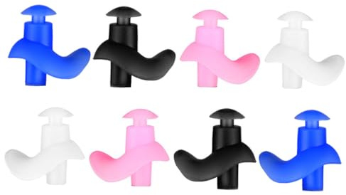 Veemoon Tapones de Silicona Reutilizables para Natación Diseño Ergonómico para Niños 4 Pares