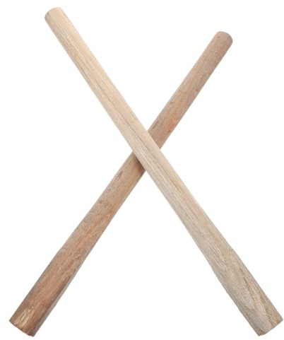 DIYEAH Mango de Madera para Azada de Jardín 2 Piezas 50 CM Ergonómico Resistente Compatible Herramientas de Deshierbe y Cultivo para Jardinería al Aire Libre