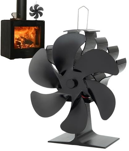 Termoventilatore riscaldato | Ventilatore non elettrico per forno a legna | Ventilatori termoelettrici per a legna e a pellet, risparmio energetico ed efficiente trasferimento di calore