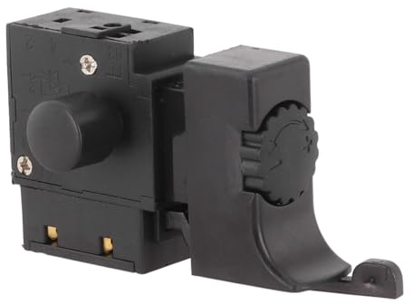 BildeeMait 1 interruptor de botón de gatillo con controlador de velocidad de taladro eléctrico, para herramienta eléctrica, color negro