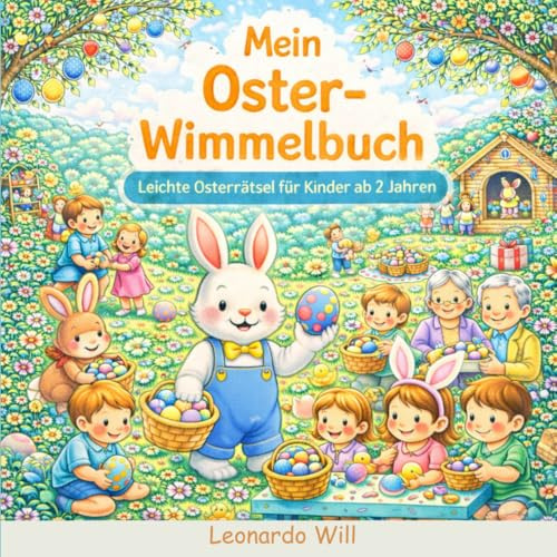 Mein Oster-Wimmelbuch: 13 liebevolle Wimmelbilder mit 65 leichten Suchfragen für Kinder ab 2 Jahren