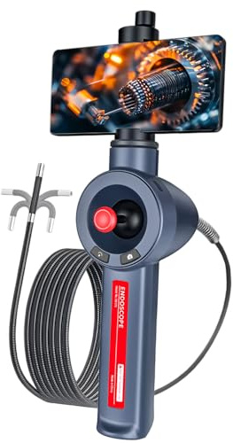 720°-Joystick-artikulierendes Endoskop 3,9 mm, 4 Wege, 1MP Endoskop-Inspektionskamera, 6 einstellbare LED-Leuchten für iOS & Android (6mm-L1)